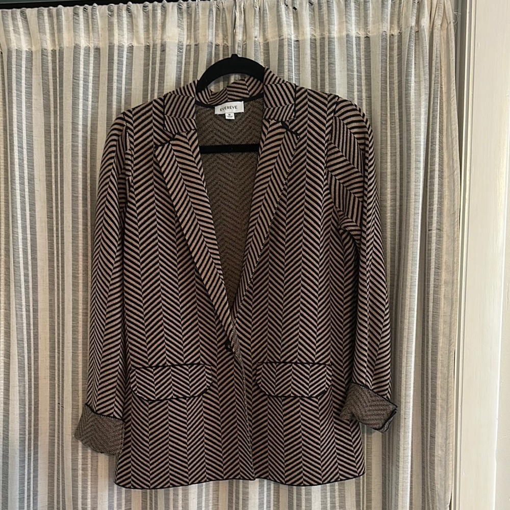 Herringbone Patterned Women's Blazer - image 1